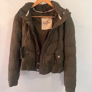 Y2K Hollister | Olive Green Puffer Jacket | Large*